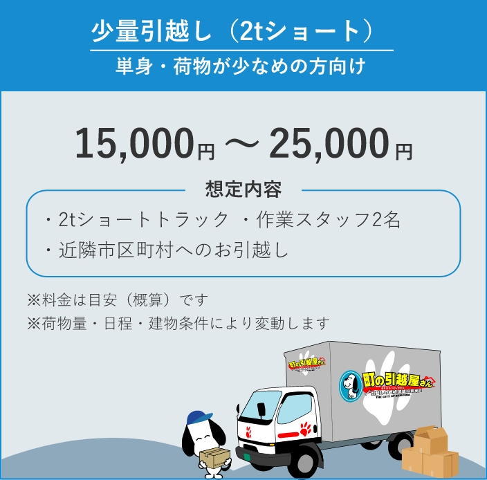 少量引越し(2tショート)